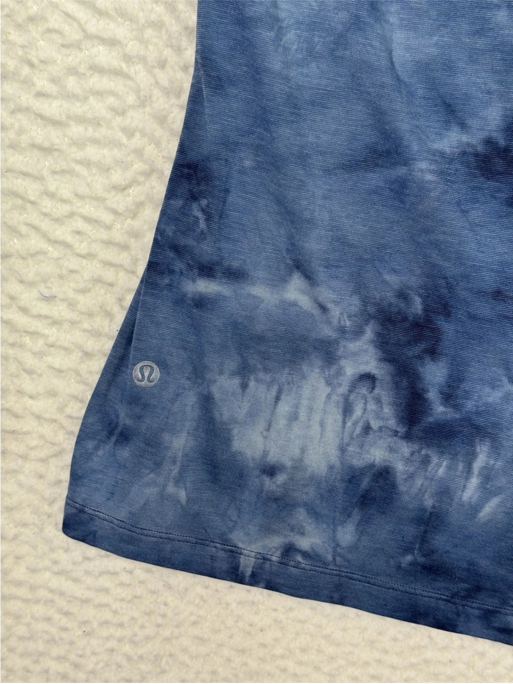 Lululemon Always Agile Short Sleeve Shirt Diamond Dye Navy Men's Size Large - Picture 8 of 10